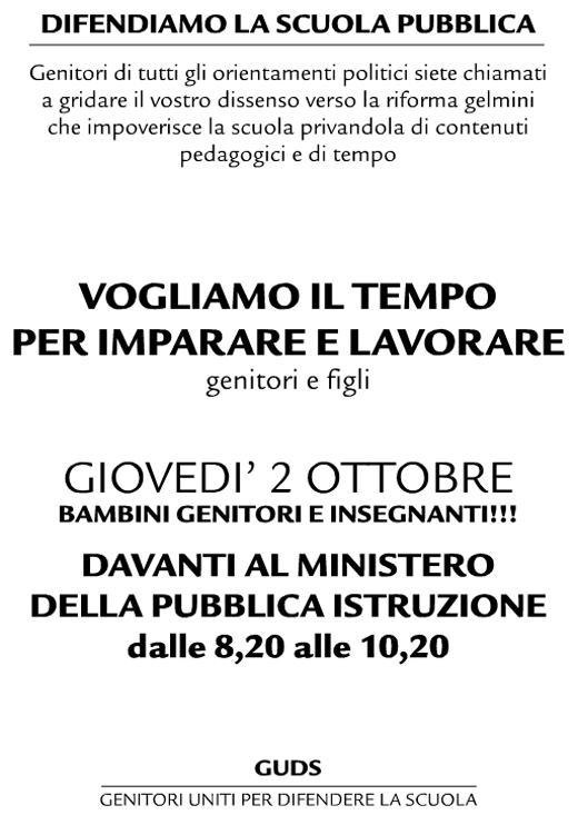 Volantino 2 Ottobre